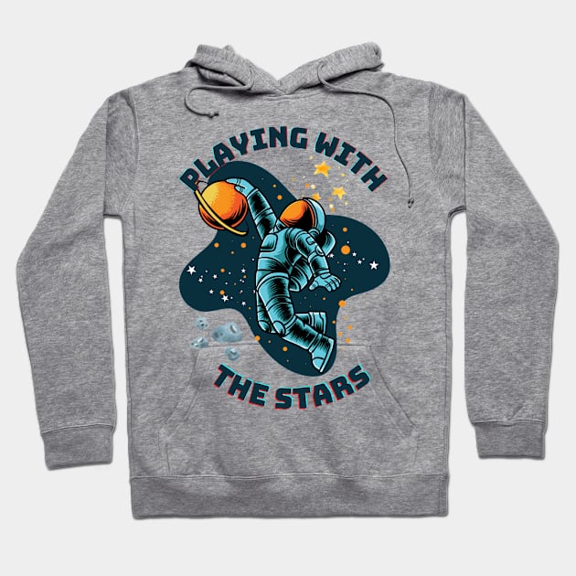 Playng with the stars Hoodie by HB Shirts